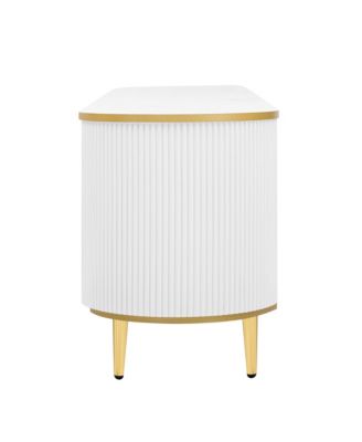 Modern TV Stand - 80 Inch TV Console with Drawers & Cabinet