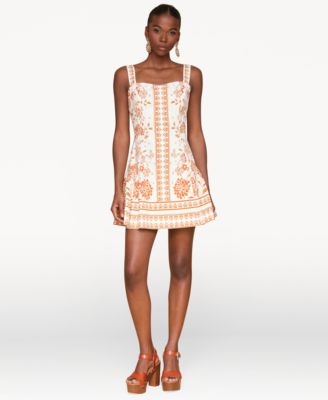 Avec Les Filles - Women's Printed Fit & Flare Mini Dress