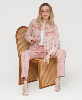 Women's Pintucked Flared Jeans 