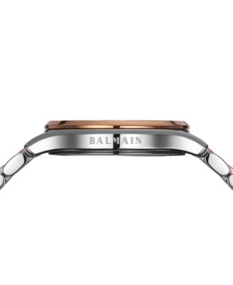 Women's Swiss Beleganza Diamond (1/20 ct. t.w.) Two-Tone Stainless Steel Bracelet Watch 28mm