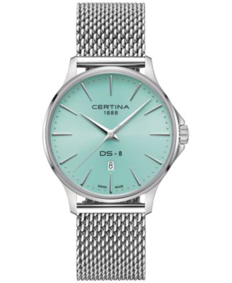 Certina - Men's Swiss DS-8 Stainless Steel Mesh Bracelet Watch 40mm