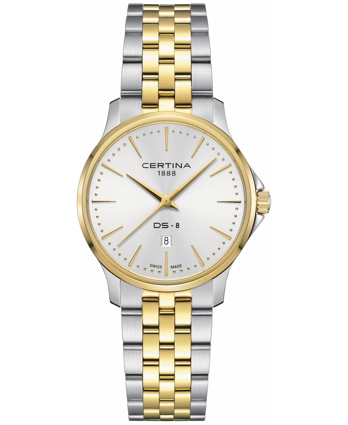Women's Swiss Ds-8 Two-Tone Stainless Steel Bracelet Watch 31mm - White