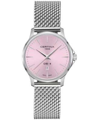 Certina - Women's Swiss DS-8 Stainless Steel Mesh Bracelet Watch 31mm