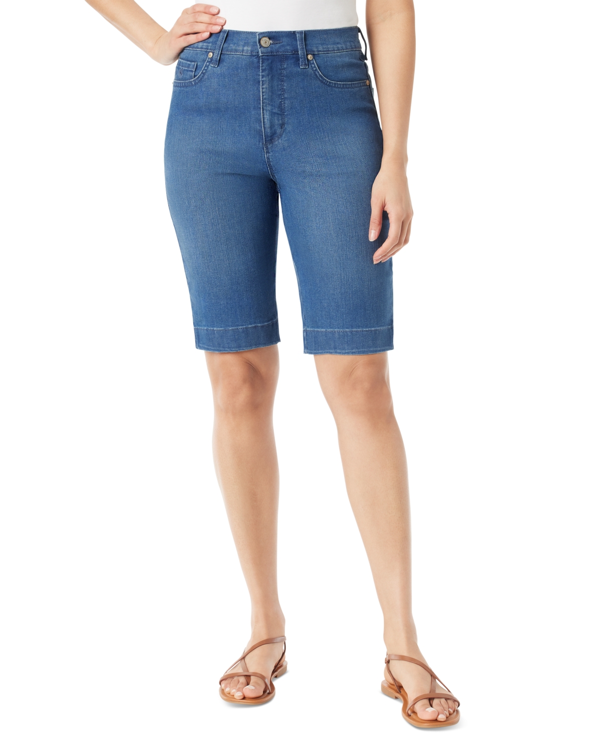 Women's Amanda Denim Bermuda Shorts - Hewlett Wash