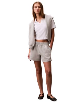 Calvin Klein Jeans - Women's Fleece Logo Pull-On Shorts