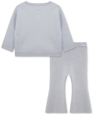 Baby Girls Bows Sweater & Pants, 2 Piece Set