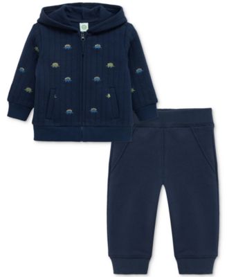 Little Me - Baby Zip-Up Dino Hoodie & Pants, 2 Piece Set