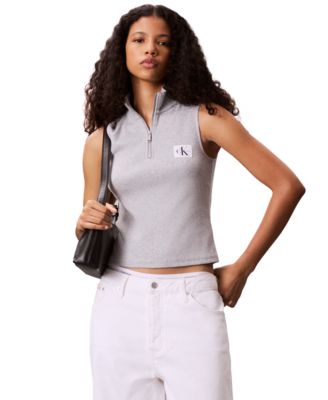 Women's Sleeveless Quarter Zip Top