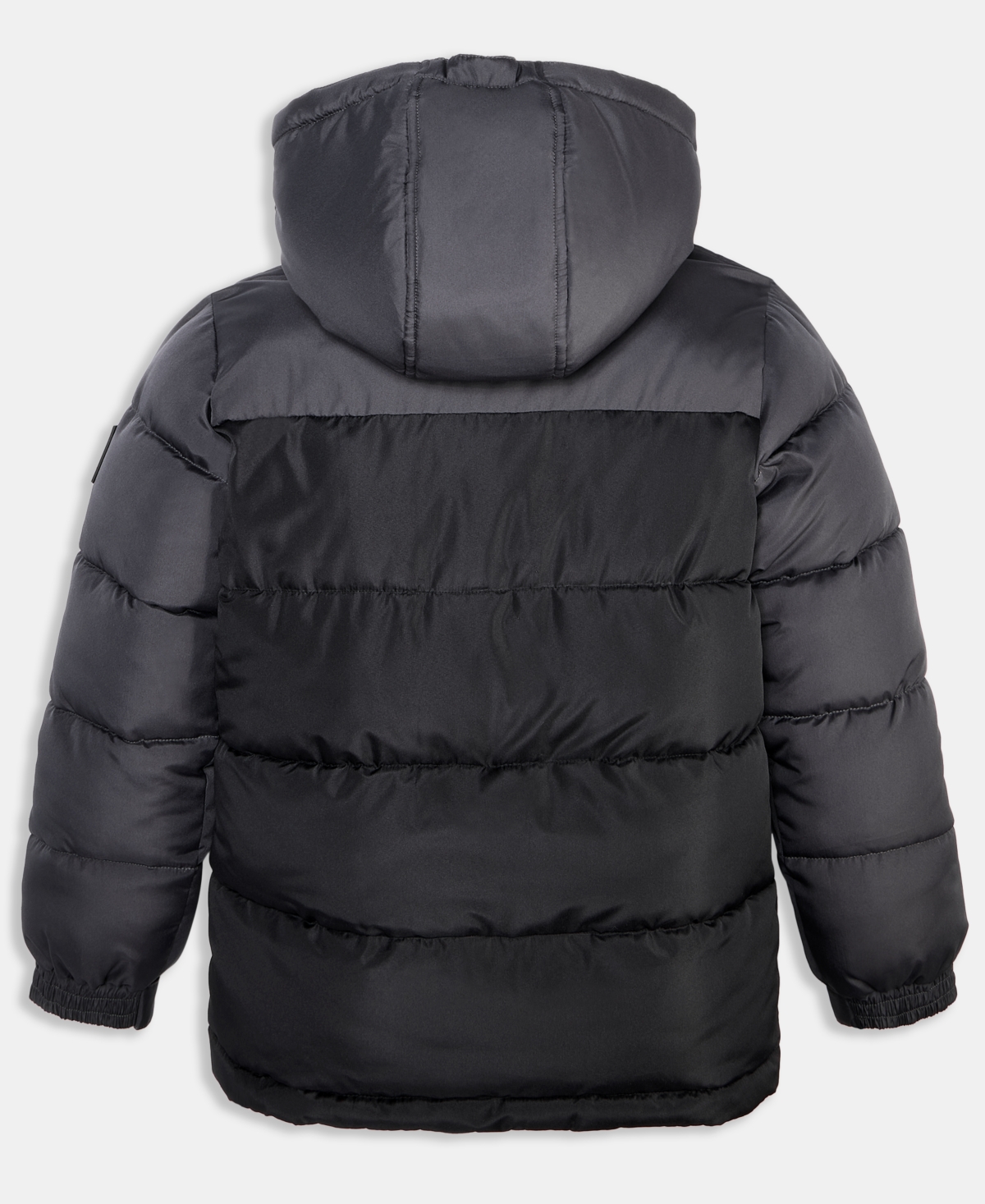 Reebok Big Boys Color Blocked Promo Long Sleeve Puffer Jacket In Gray