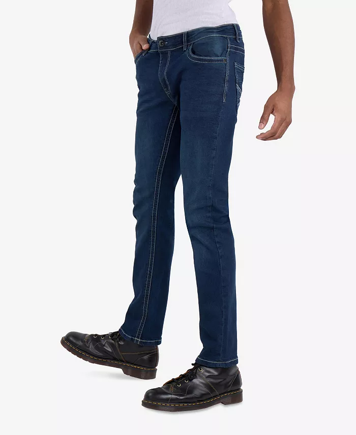 Men's Modern Fit Saddle Stitch Jeans - thumbnail 8