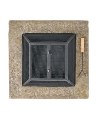 Stonewall 28" Square Fire Pit: Warmth And Style For Your Backyard