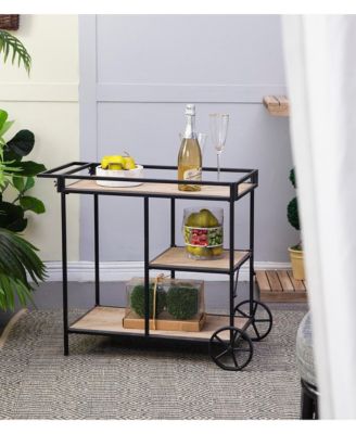 W2078 32.3x15.7x26.8" Shelf With Wheel