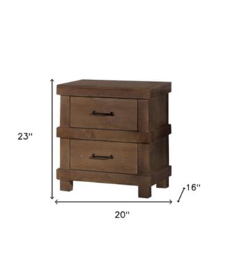 Two Drawer Metal Nightstand – Durable and Elegant Bedroom Storage Piece