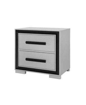 2-Drawer Nightstand – Modern Bedside Table with Storage