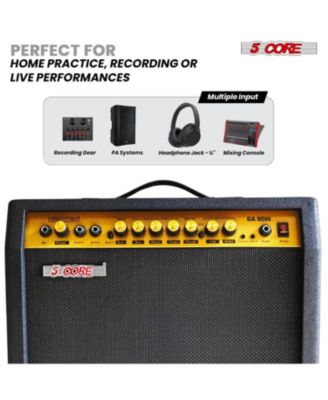 Guitar Amp 80 Watt Electric Amplifier w Built in 10" Speaker Portable Mini Practice Amps