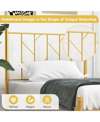 Twin Size Platform Bed Frame Heavy-duty Metal Bed Frame w/Sturdy Metal Slat Support