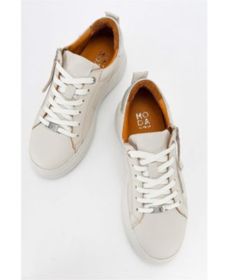 Allie Leather Zip Sneaker (Women)