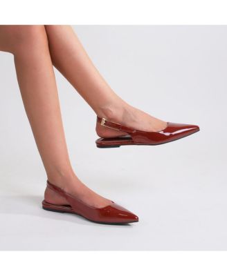Caitriona Pointed Toe Slingback Flats