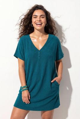 Women's French Terry Lightweight Cover Up Tunic