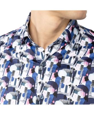 Men's Multicolor printed Shapes shirt