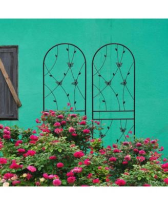 Streamdale 2 Pack 71" Metal Garden Trellis - Climbing Plant Support