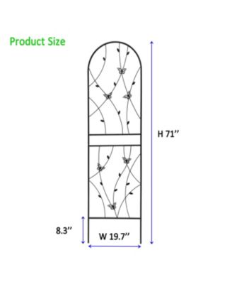 Streamdale 4 Pack 71" Metal Garden Trellis - Climbing Plant Support