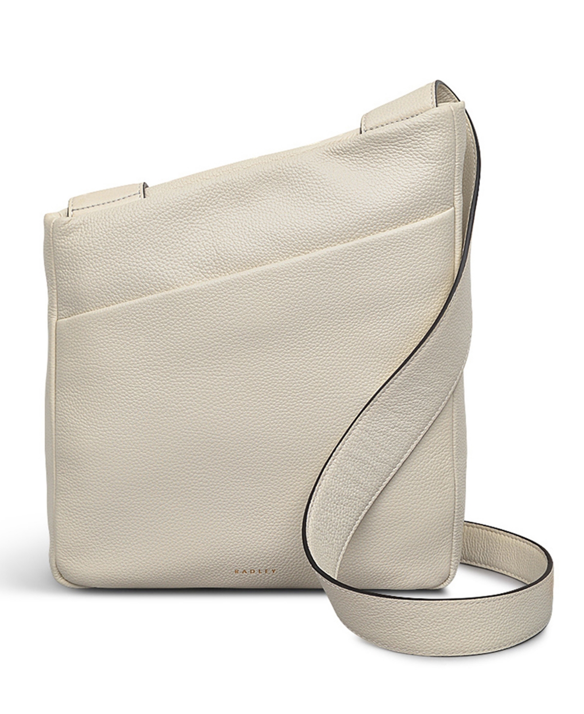 Alpha Road Small Zip Top Crossbody Bag - Chalk