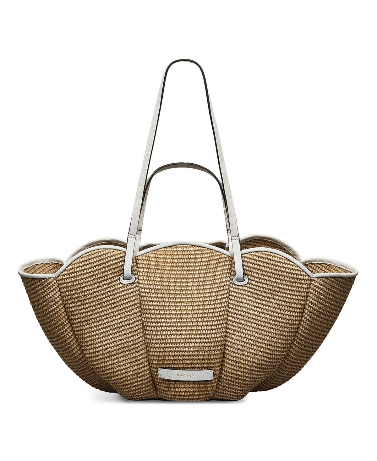 The Lily Raffia Large Open Top Tote Bag - Natural