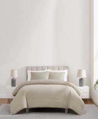 Heritage Cotton Waffle 3-Pc. Duvet Cover Set, Full/Queen