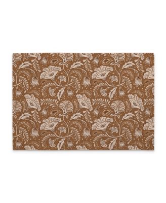 Mocha Farida Premier Fabric Placemats, Set of 4