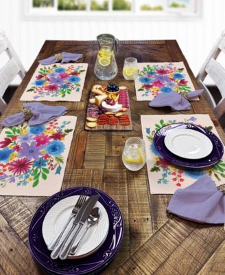 Spring Petals Premier Fabric Placemats, Set of 4