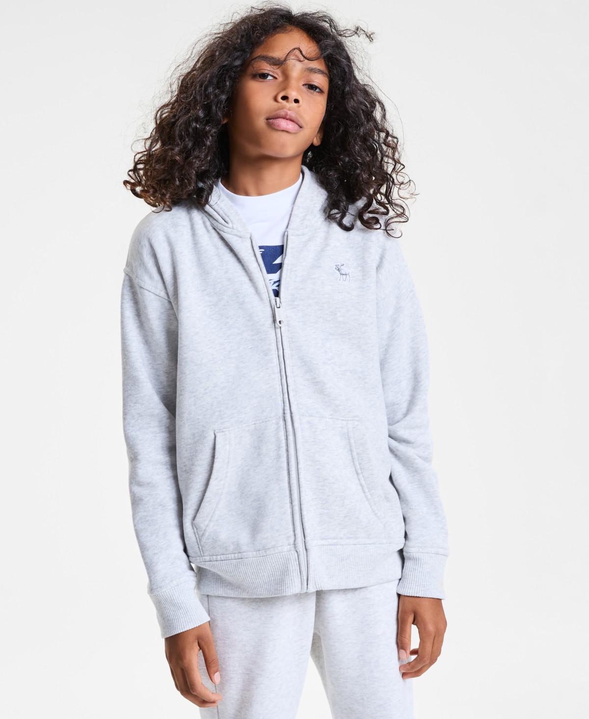 Детские abercrombie kids Boys' 5-18 Essential Full-Zip Hoodie — фото 1