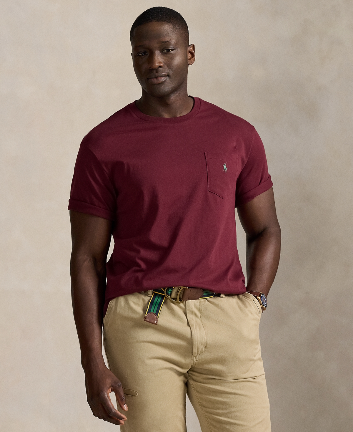 Polo Ralph Lauren Men's Big & Tall Pocket Jersey T-shirt