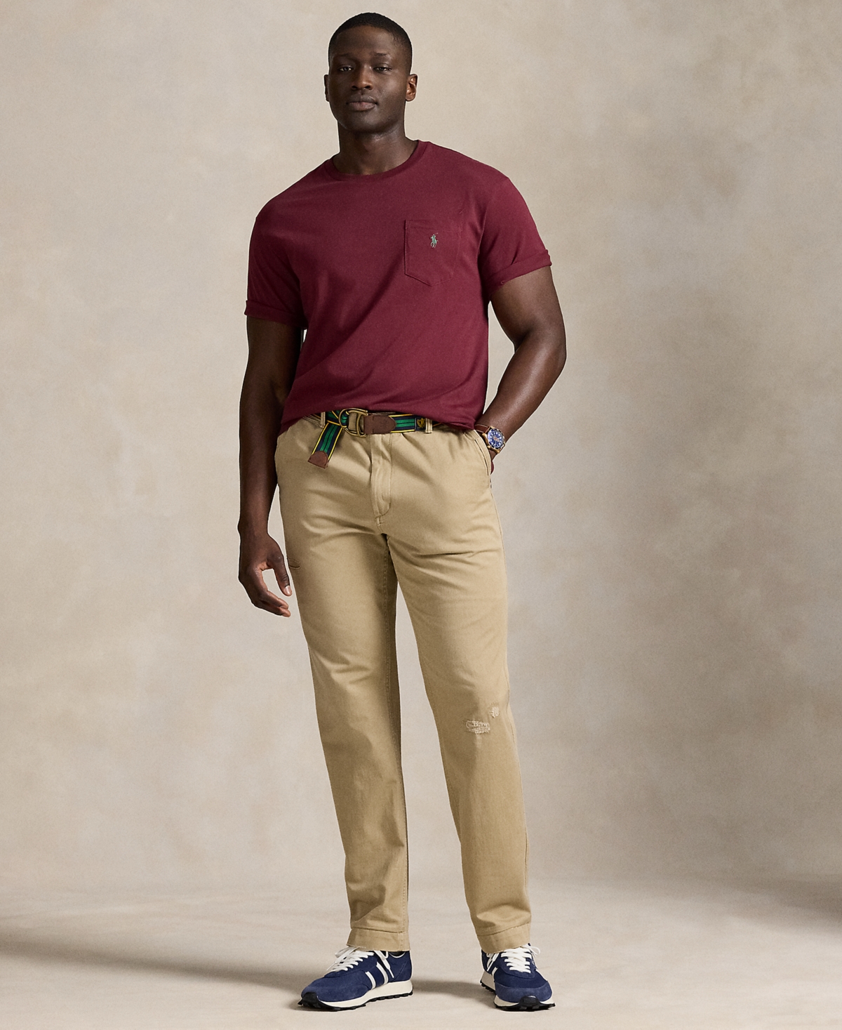 Polo Ralph Lauren Men's Big & Tall Pocket Jersey T-shirt
