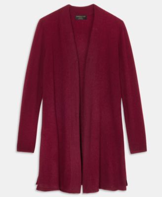Petite Cashmere Open-Front Long-Sleeve Duster, Exclusively at Macy's 