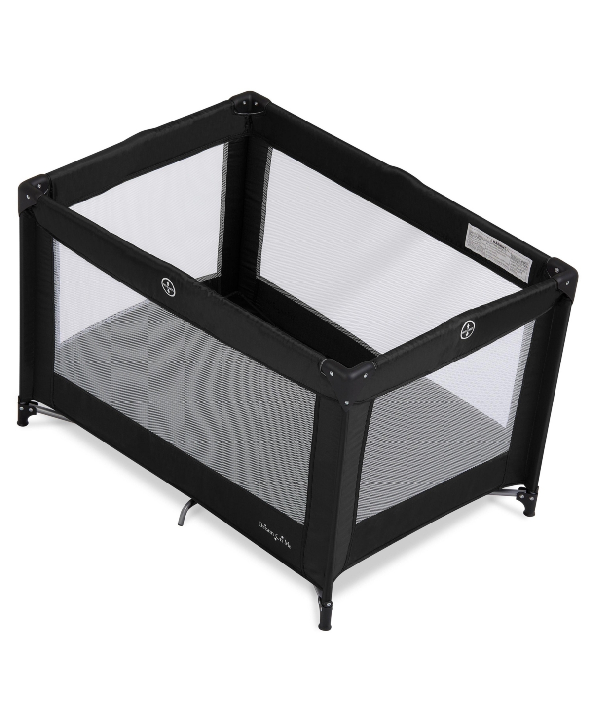 Dream On Me Zazzy Portable Playard with Bassinet in Gray