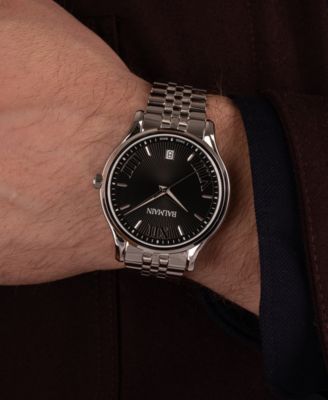 Men's Swiss Beleganza Stainless Steel Bracelet Watch 40mm