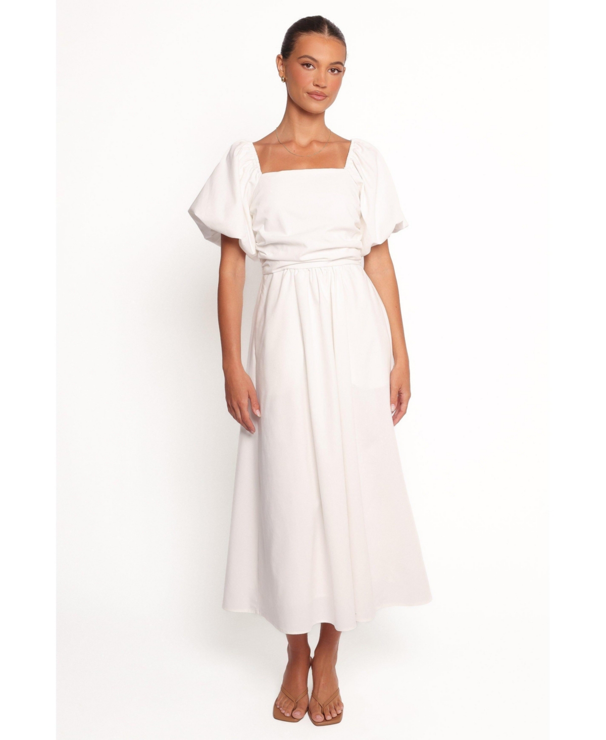 Women's Clo Puff Sleeve Midi Dress