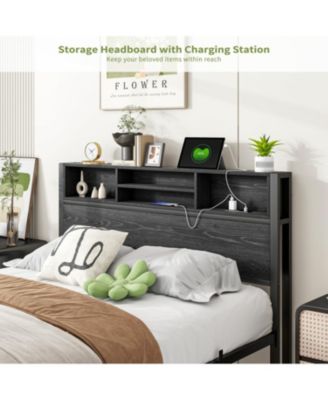 Full Size Bed Frame with Storage