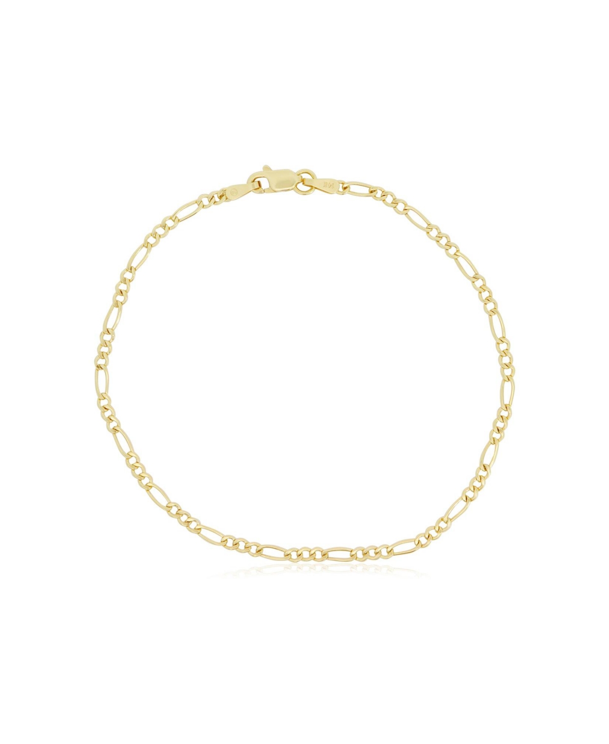 The Lovery Figaro Chain Bracelet 2 millimeters 9 inches