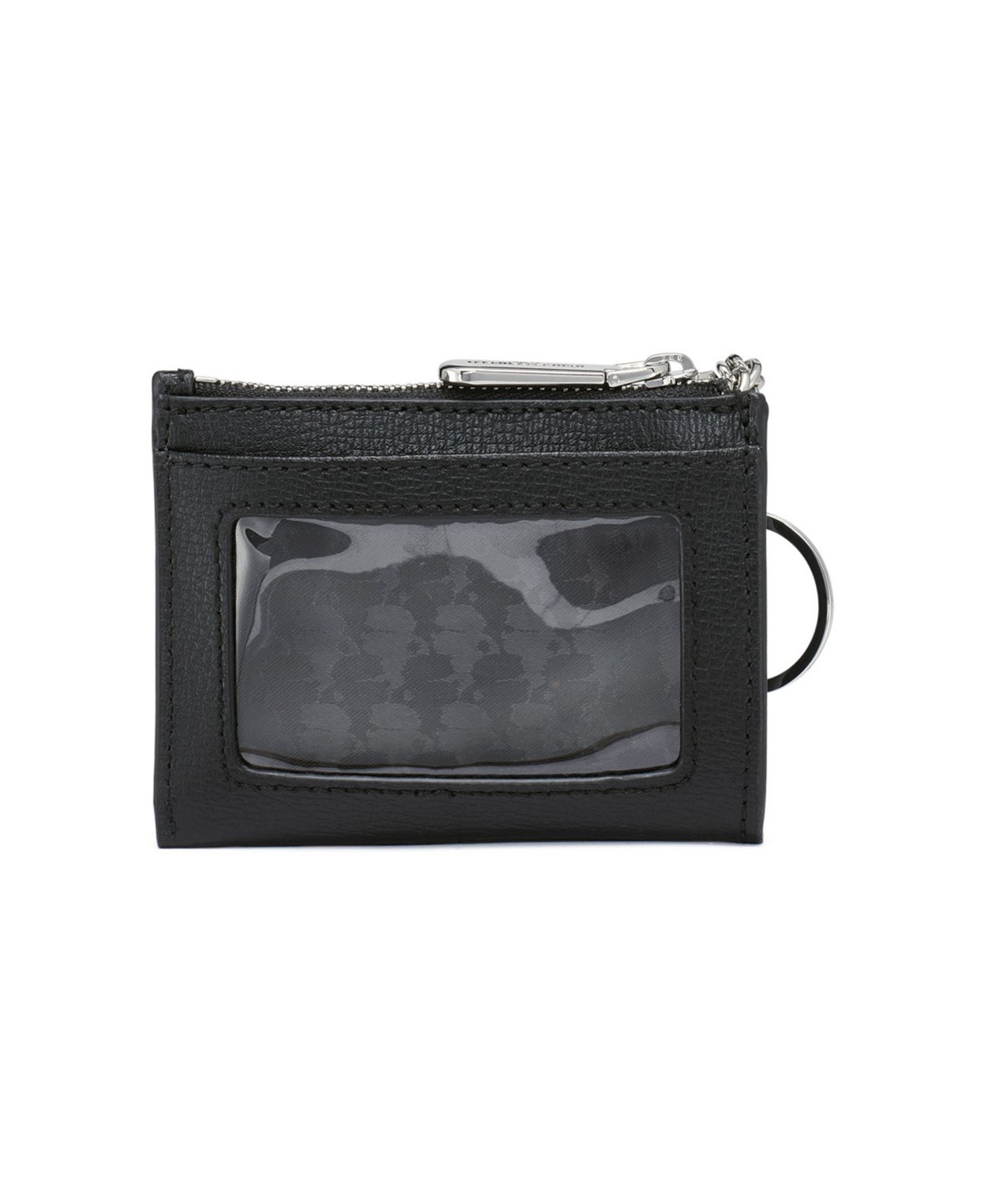 Женский кошелёк KARL LAGERFELD PARIS Key Ring Card Case Wallet, цвет: Чёрный комбинированный — фото 2