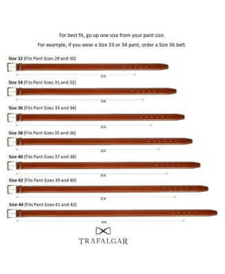 Men's Armando Italian Suede 35mm Feathered Edge Belt