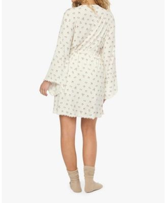 Women's Lace Trim Robe