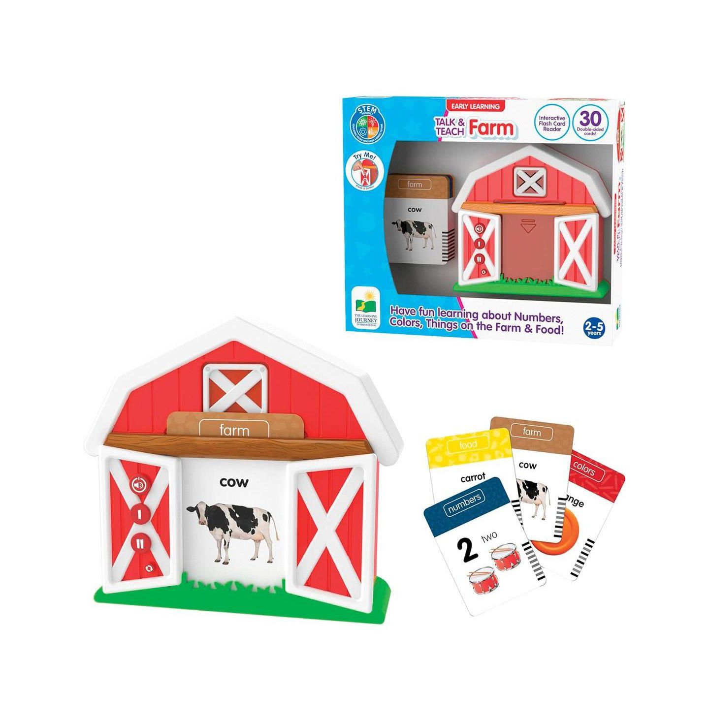 Детские игрушки University Games Talk & Teach Bus & Barnyard Interactive 2-Piece Learning Set, от 2 лет, цвет: Разноцветный — фото 3