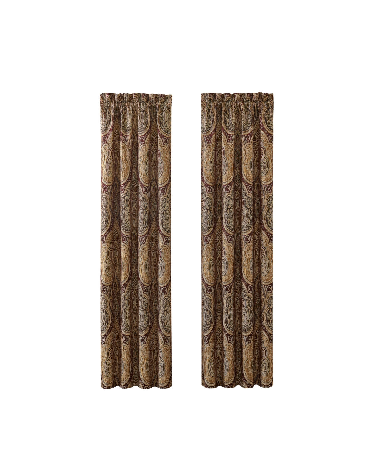 Calistoga Window Panel Pair, 50" x 84" - Crimson