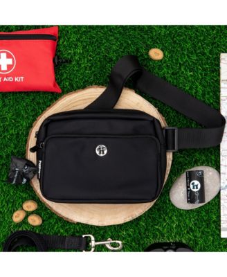 3-in-1 Crossbody Dog Walk Bag with Matching Planet-Safe Dog Poop Bags