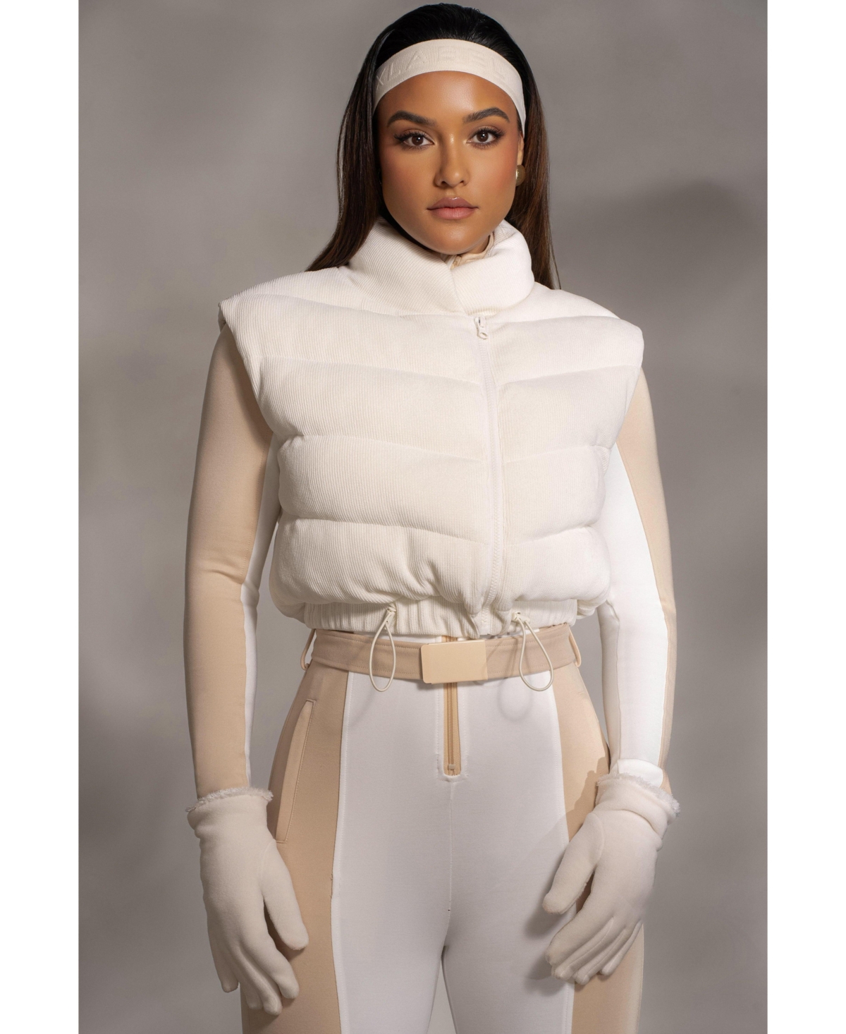 Jluxlabel Women's Delma Ribbed Puffer Vest