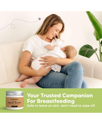 Organic Nipple Butter, Natural Nipple Cream Safe for Breastfeeding Moms, 2oz