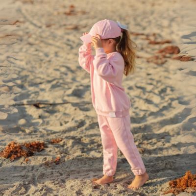 Girls Lil Sis Cotton Crewneck Sweatshirt