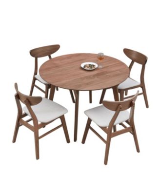 Streamdale 42" Round Wooden Dining Table for Four